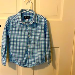 Button down long sleeve boys shirt